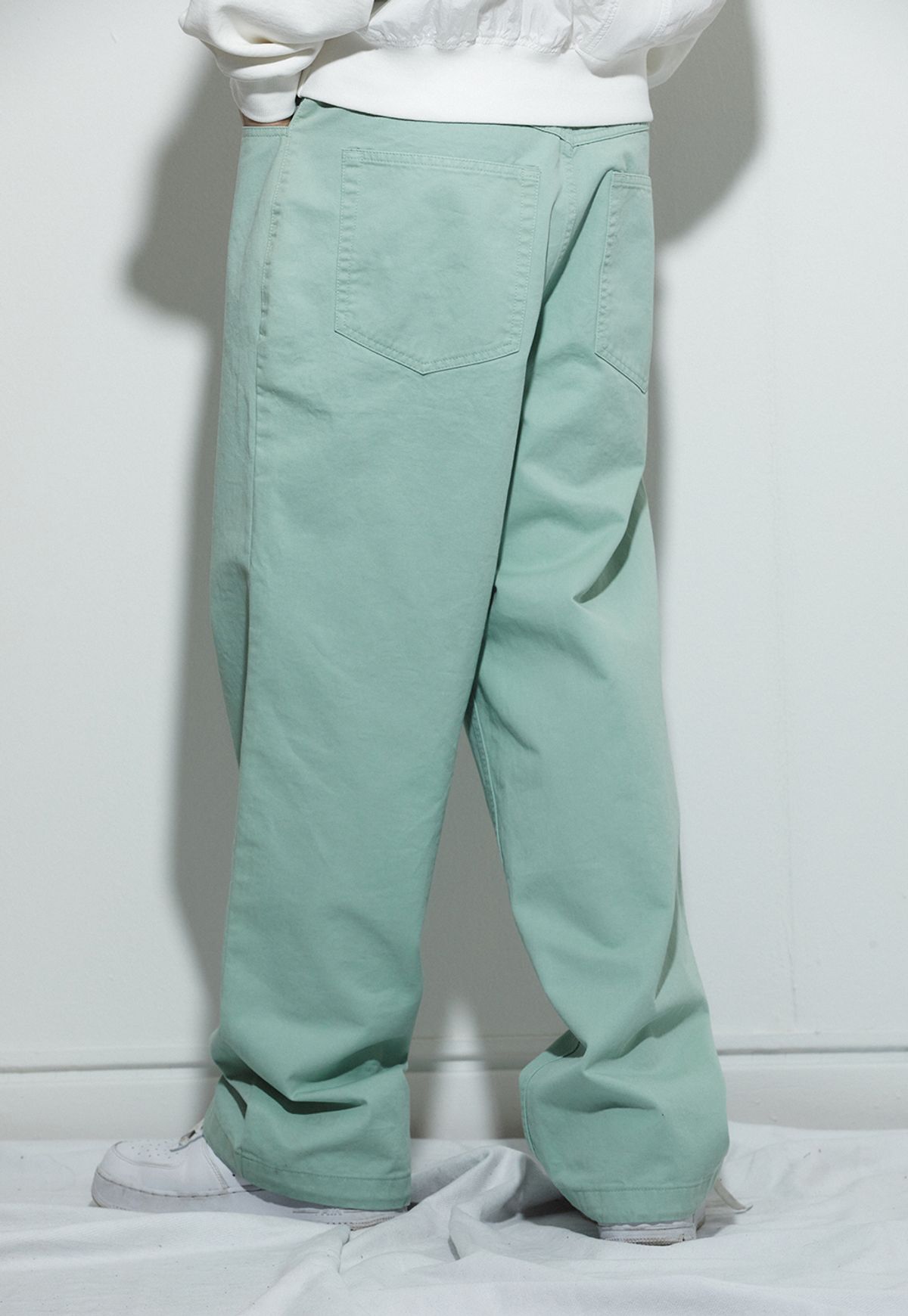 밀리밀리언(MILLIMILLION) BASALT COLOR DENIM PANTS B03-MINT