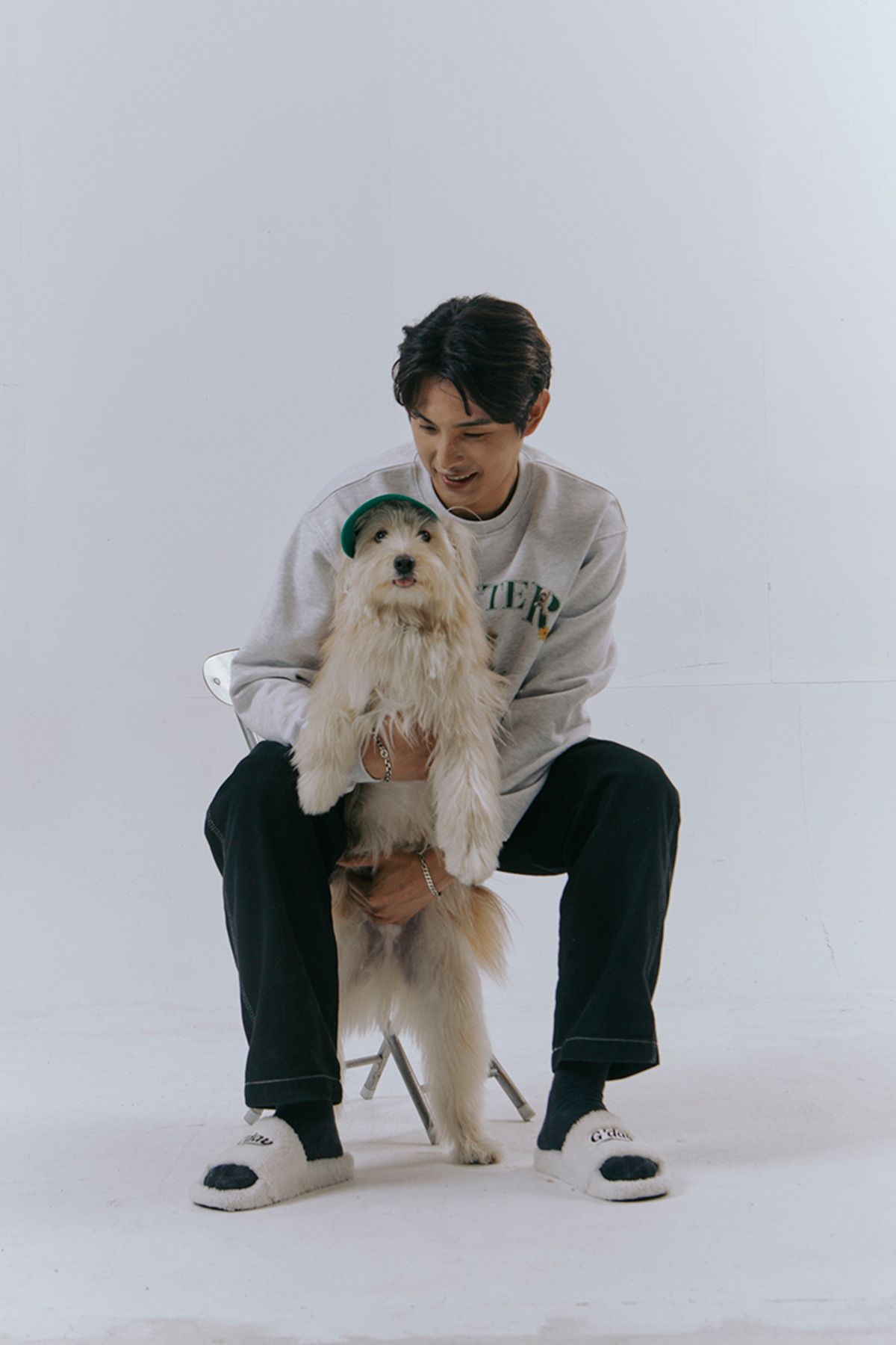 어굿데이(AGOODDAY) [UNISEX] butter sweat shirt (mellange)