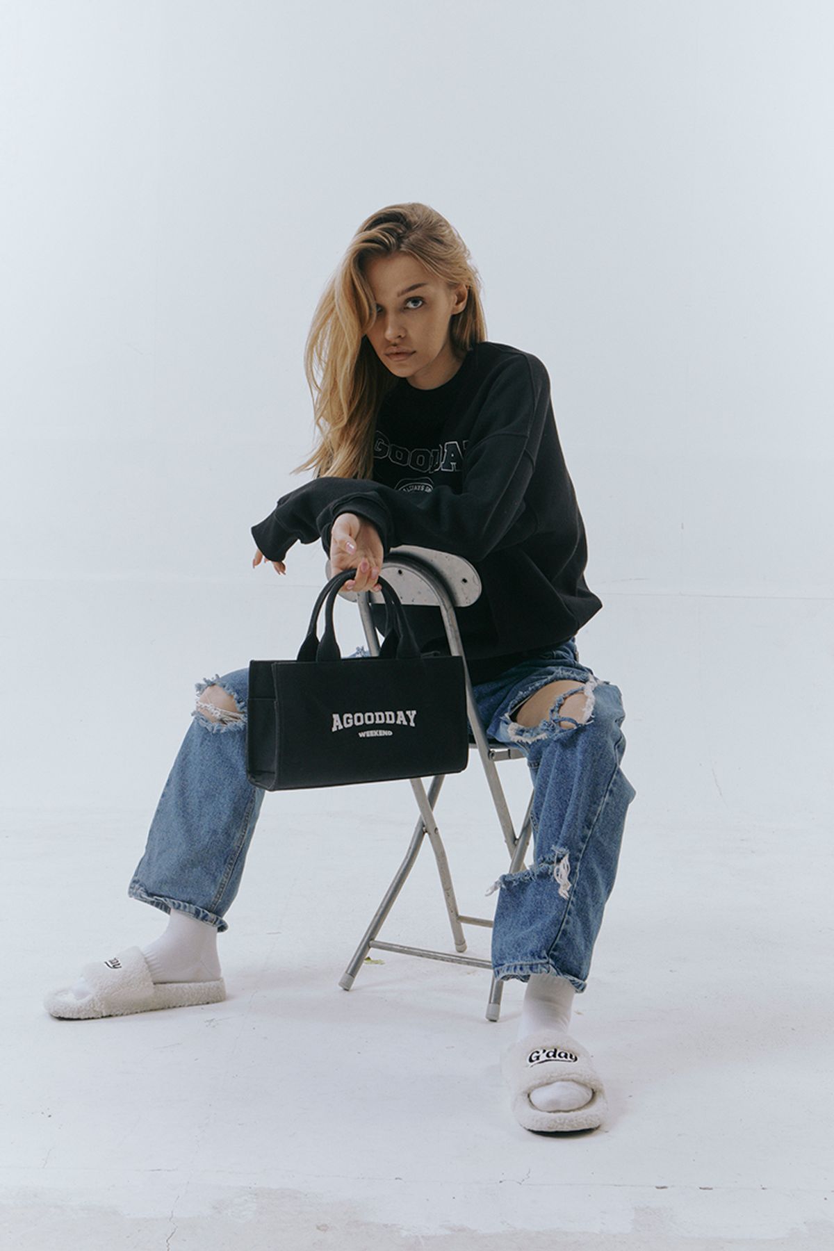 어굿데이(AGOODDAY) weekend canvas totebag (small)