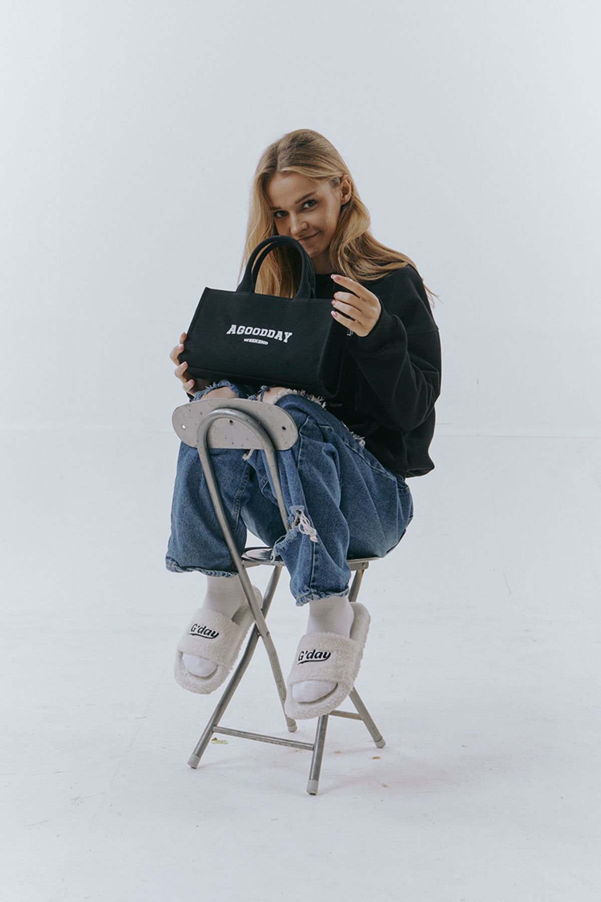 어굿데이(AGOODDAY) weekend canvas totebag (small)