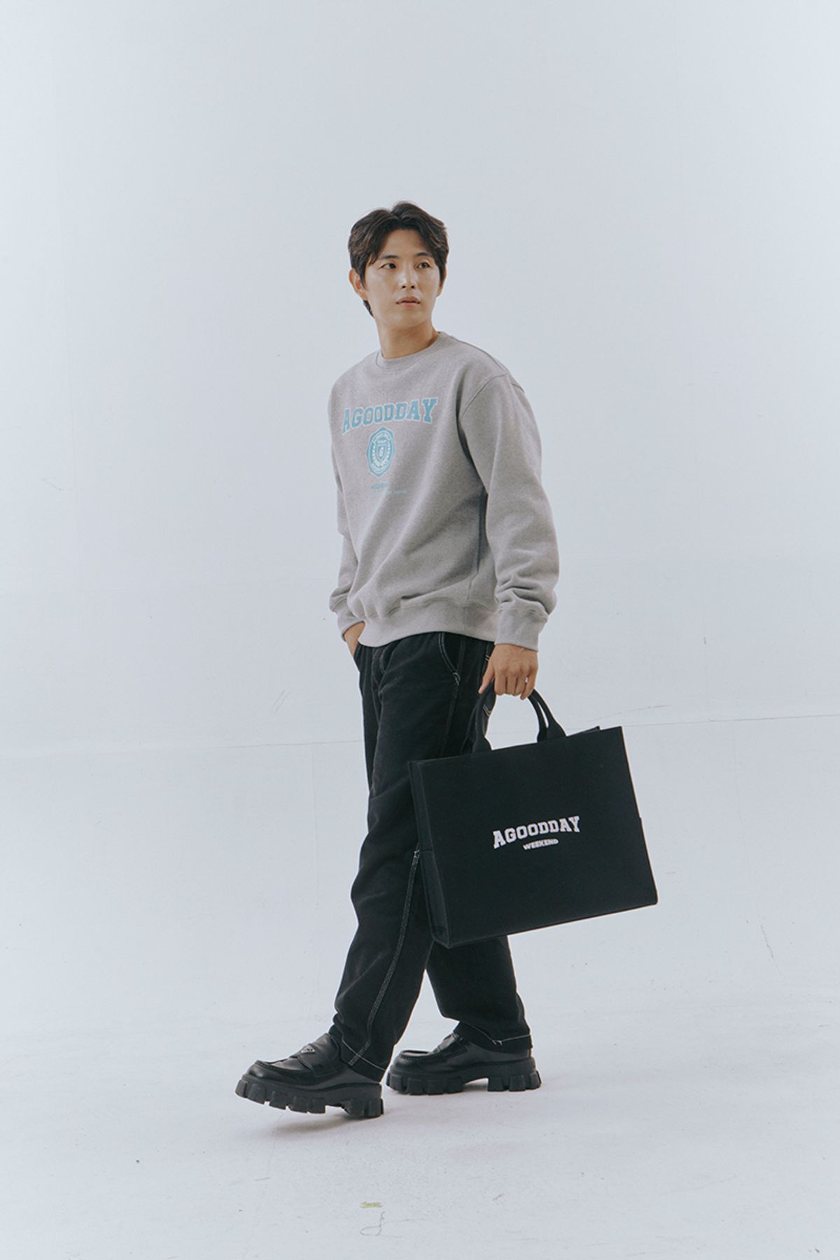 어굿데이(AGOODDAY) weekend canvas totebag (large)