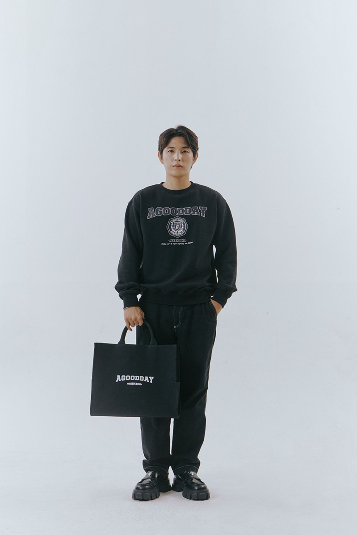 어굿데이(AGOODDAY) weekend canvas totebag (large)