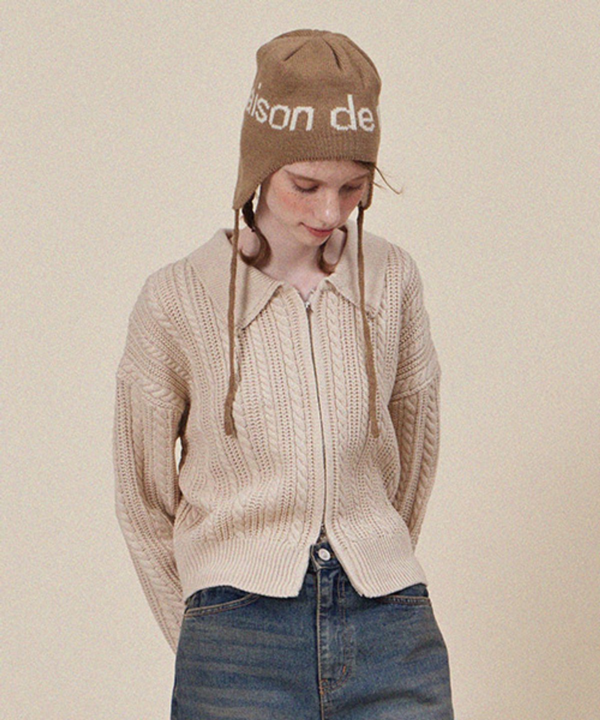 헤인트(HAINT) 에디스니트집업_3color