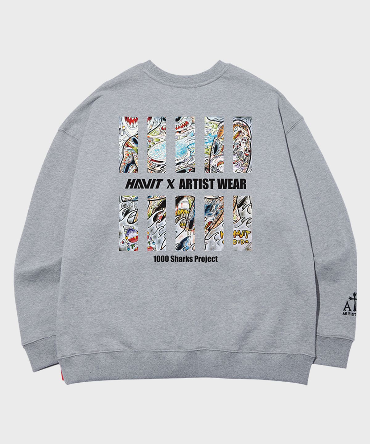 아티스트웨어(ARTISTWEAR) [ATW X HAVIT] 샤크프로젝트 맨투맨