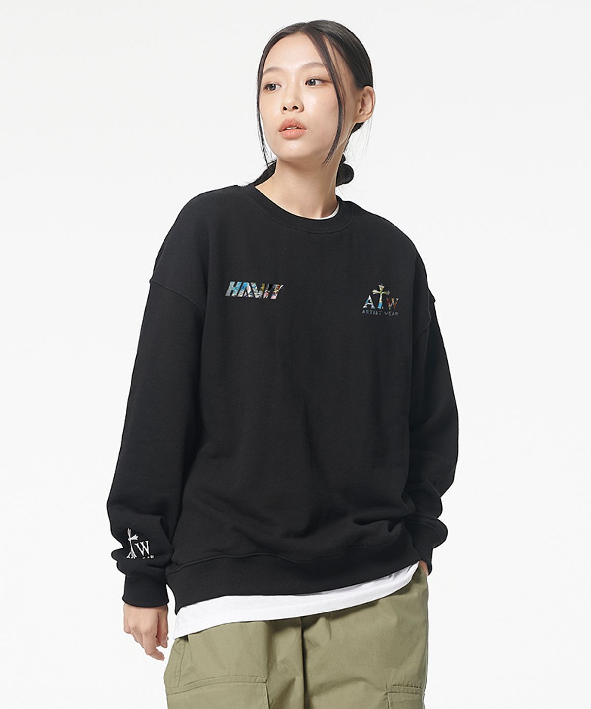 아티스트웨어(ARTISTWEAR) [ATW X HAVIT] 샤크프로젝트 맨투맨