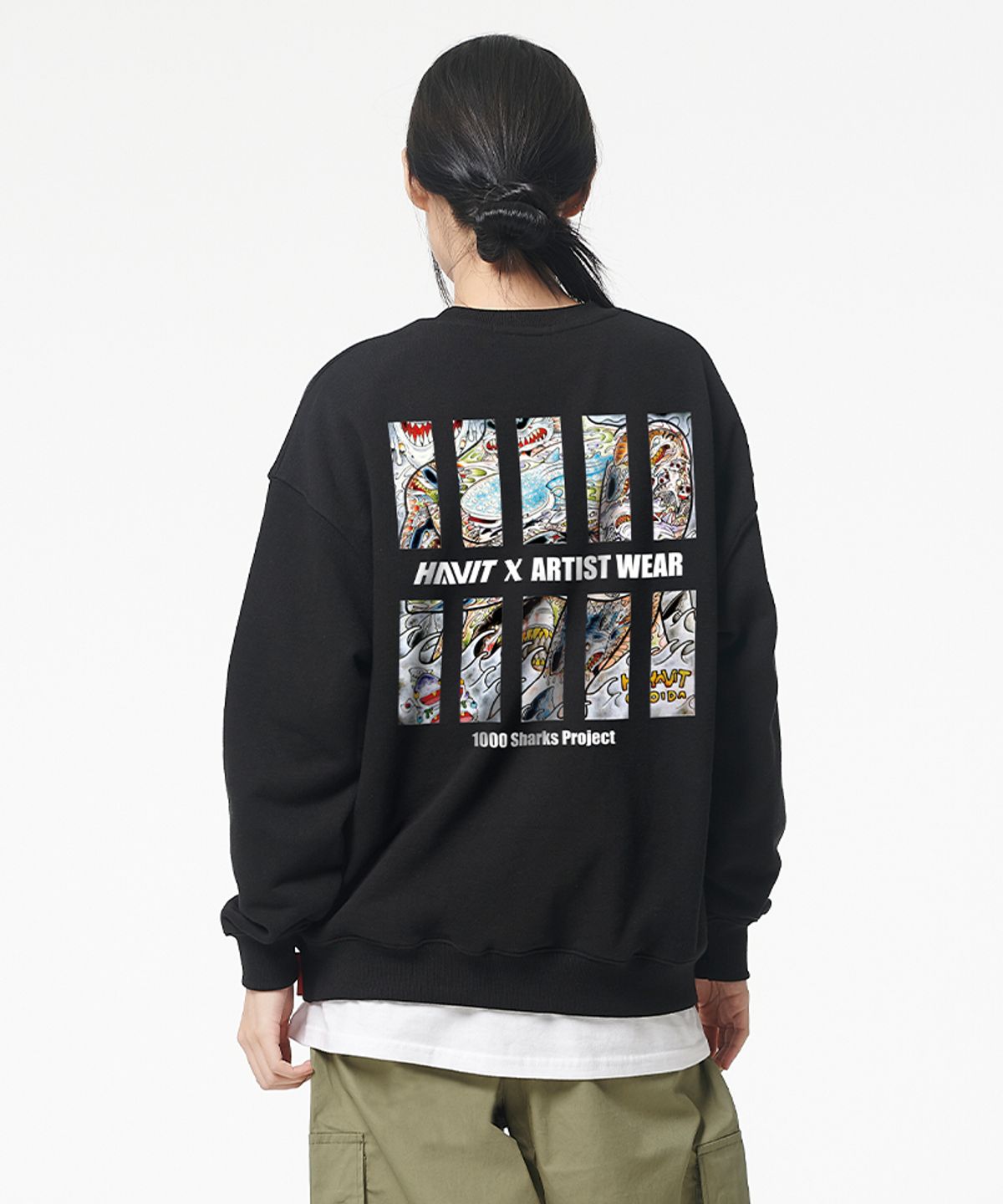 아티스트웨어(ARTISTWEAR) [ATW X HAVIT] 샤크프로젝트 맨투맨