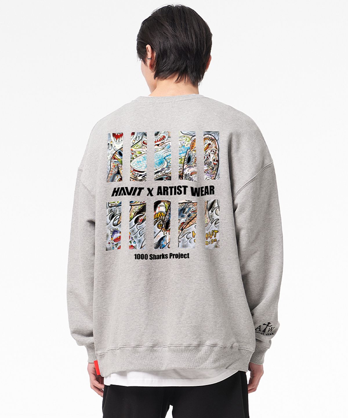 아티스트웨어(ARTISTWEAR) [ATW X HAVIT] 샤크프로젝트 맨투맨