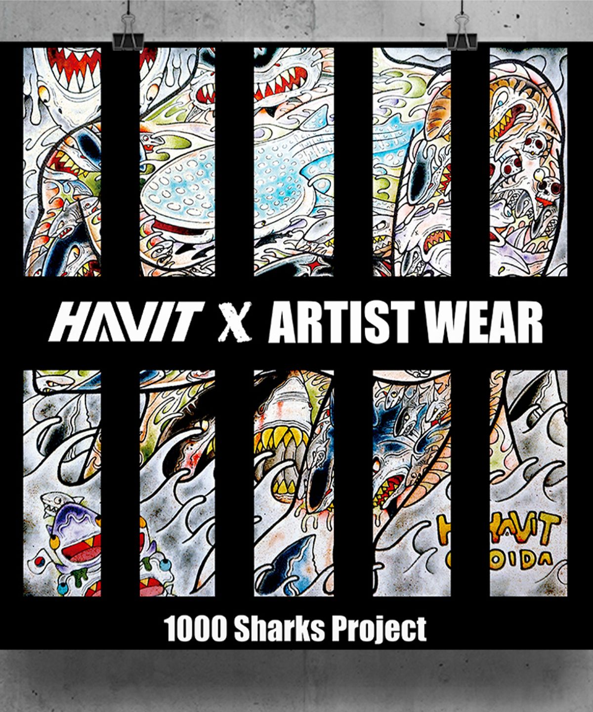 아티스트웨어(ARTISTWEAR) [ATW X HAVIT] 샤크프로젝트 맨투맨