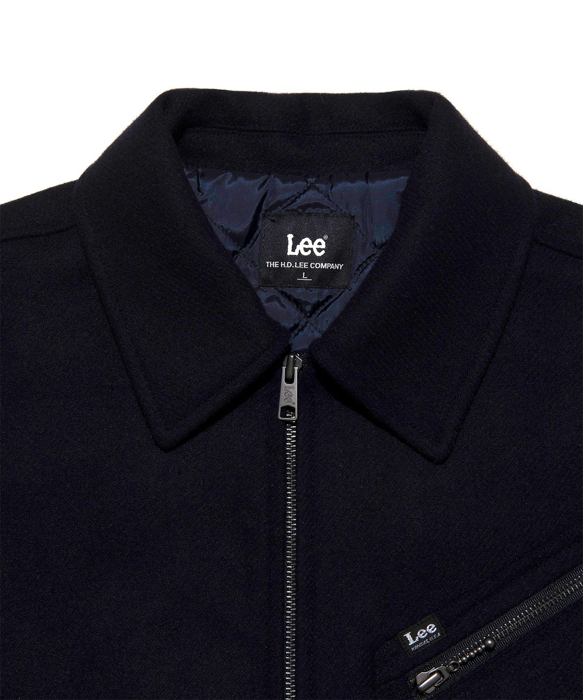 리(LEE) 91B 울 블루종 네이비