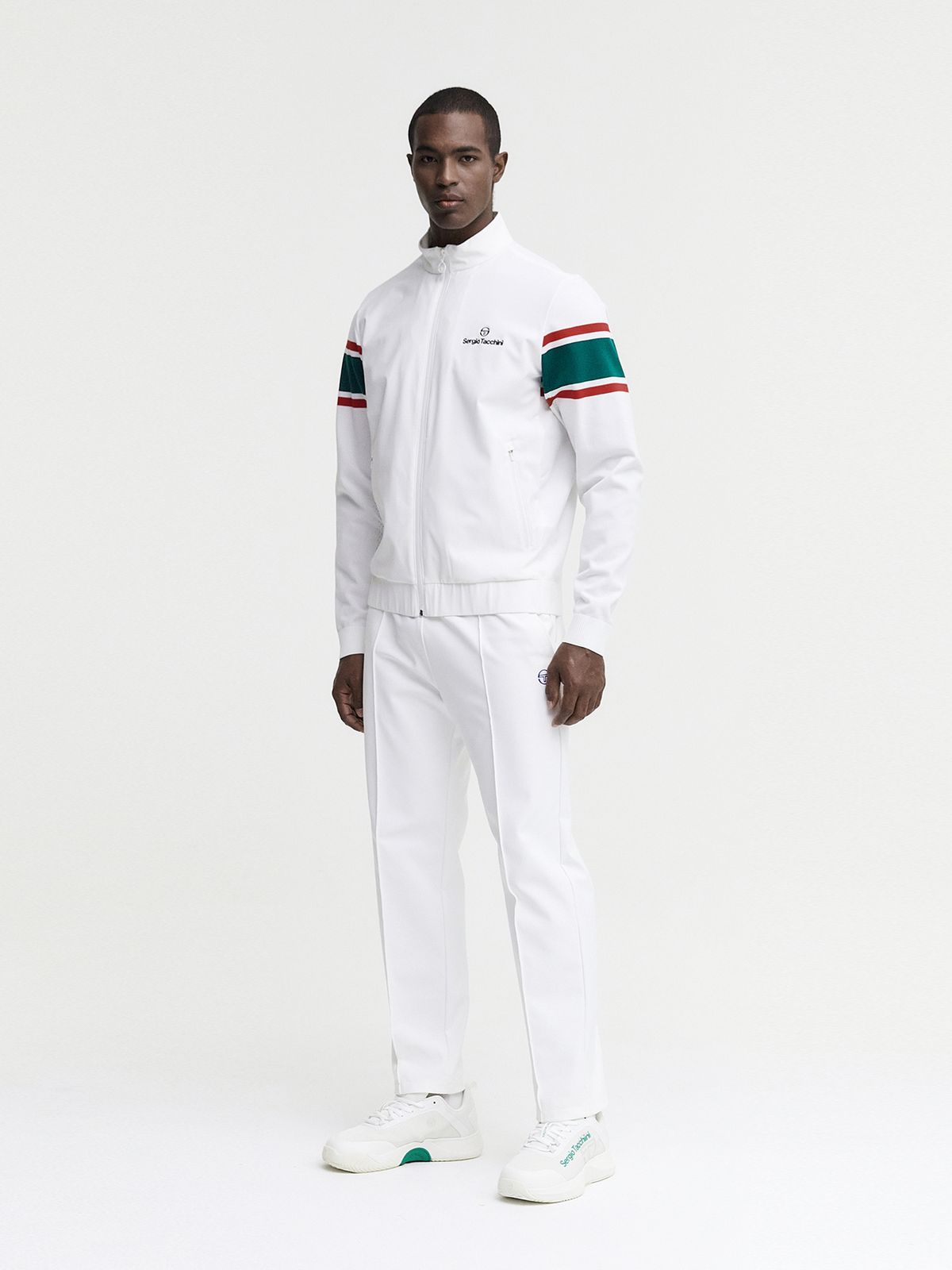 세르지오 타키니(SERGIO TACCHINI) M 플래그 아모사 스웨터 믹스 JACKET (White)