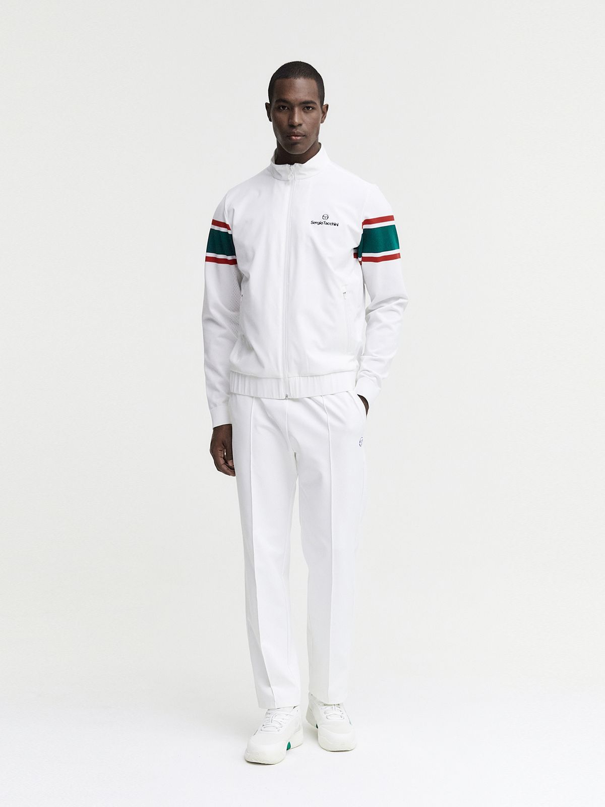 세르지오 타키니(SERGIO TACCHINI) M 플래그 아모사 스웨터 믹스 JACKET (White)