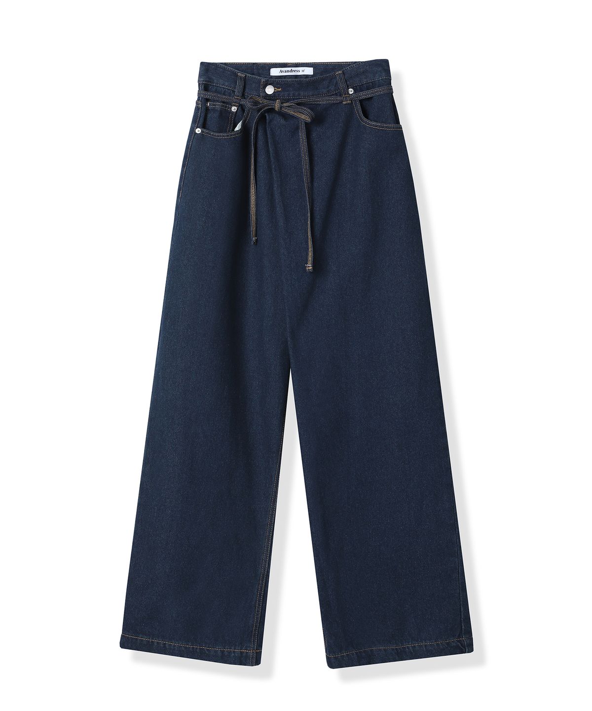 어반드레스(AVANDRESS) String Wrap Wide Pants BLACK