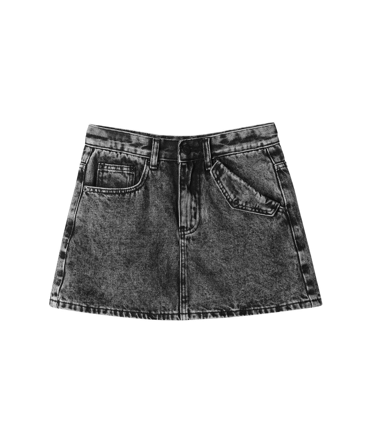 어반드레스(AVANDRESS) Ava Denim Mini Skirt BLACK