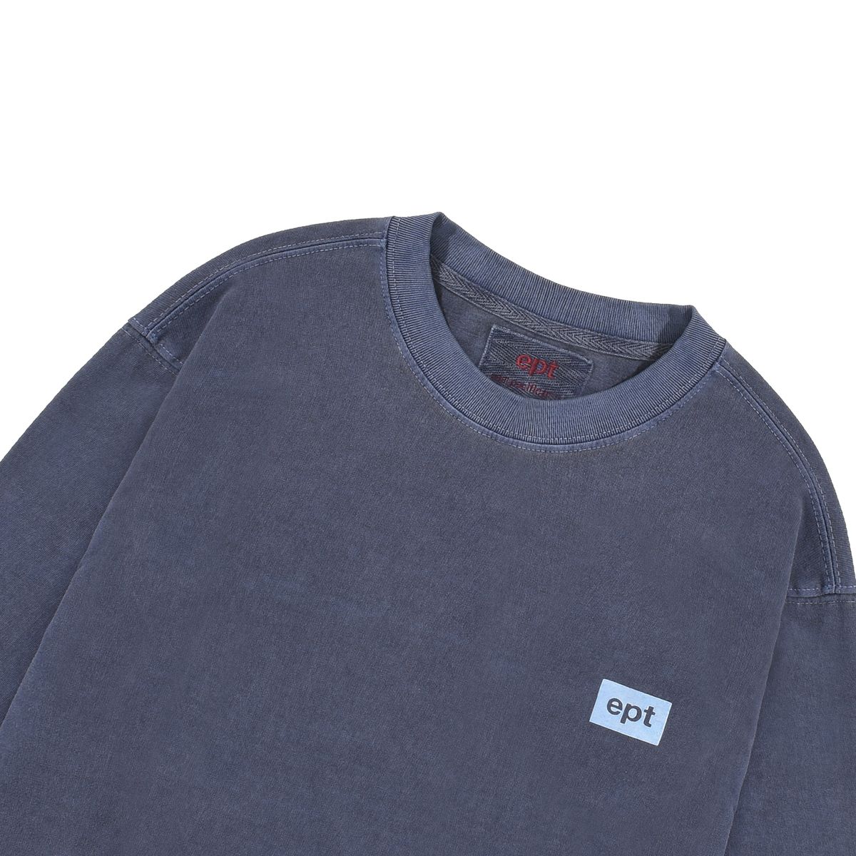 이피티(EPT) BOX LOGO PIGMENT LONG SLEEVE (NAVY)