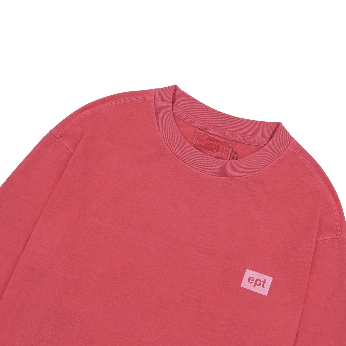 이피티(EPT) BOX LOGO PIGMENT LONG SLEEVE (RED)