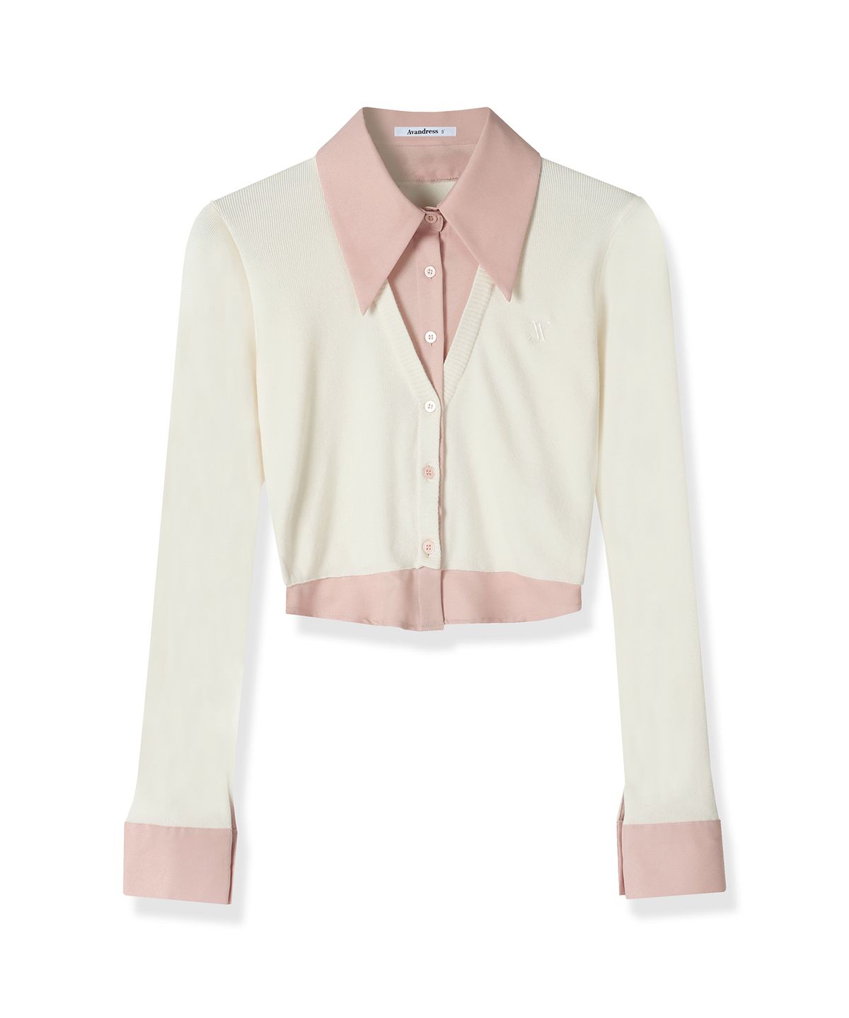 어반드레스(AVANDRESS) Shirt Layered Crop Cardigan - 5COL