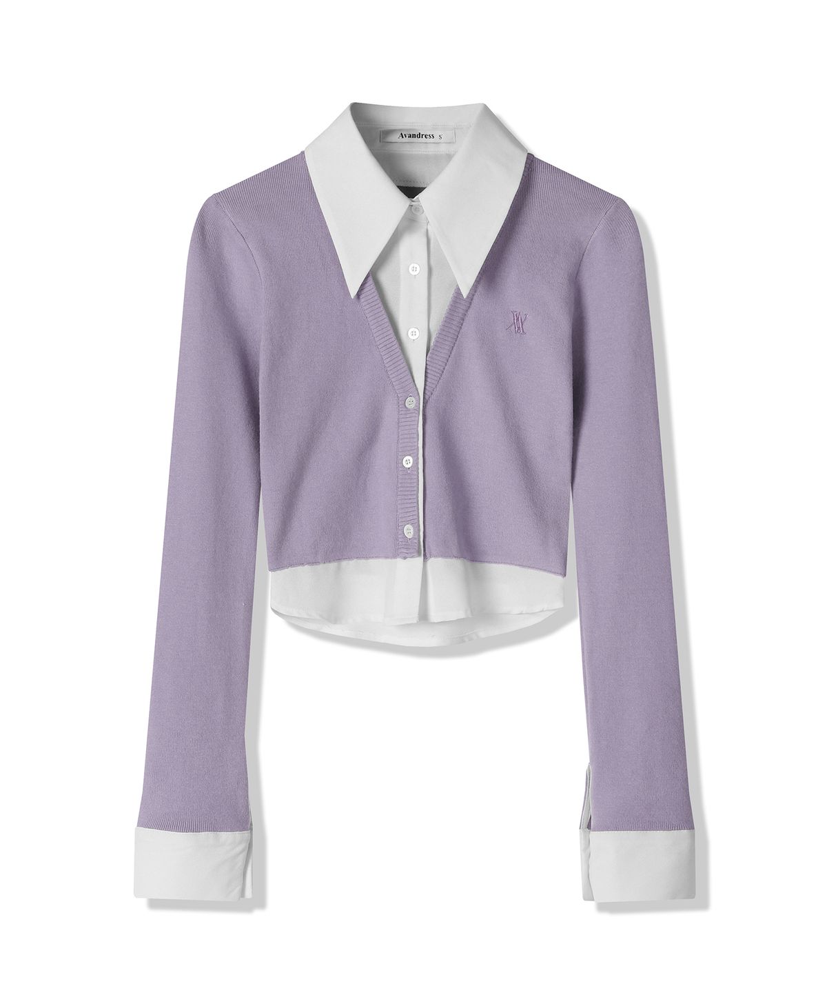 어반드레스(AVANDRESS) Shirt Layered Crop Cardigan - 5COL