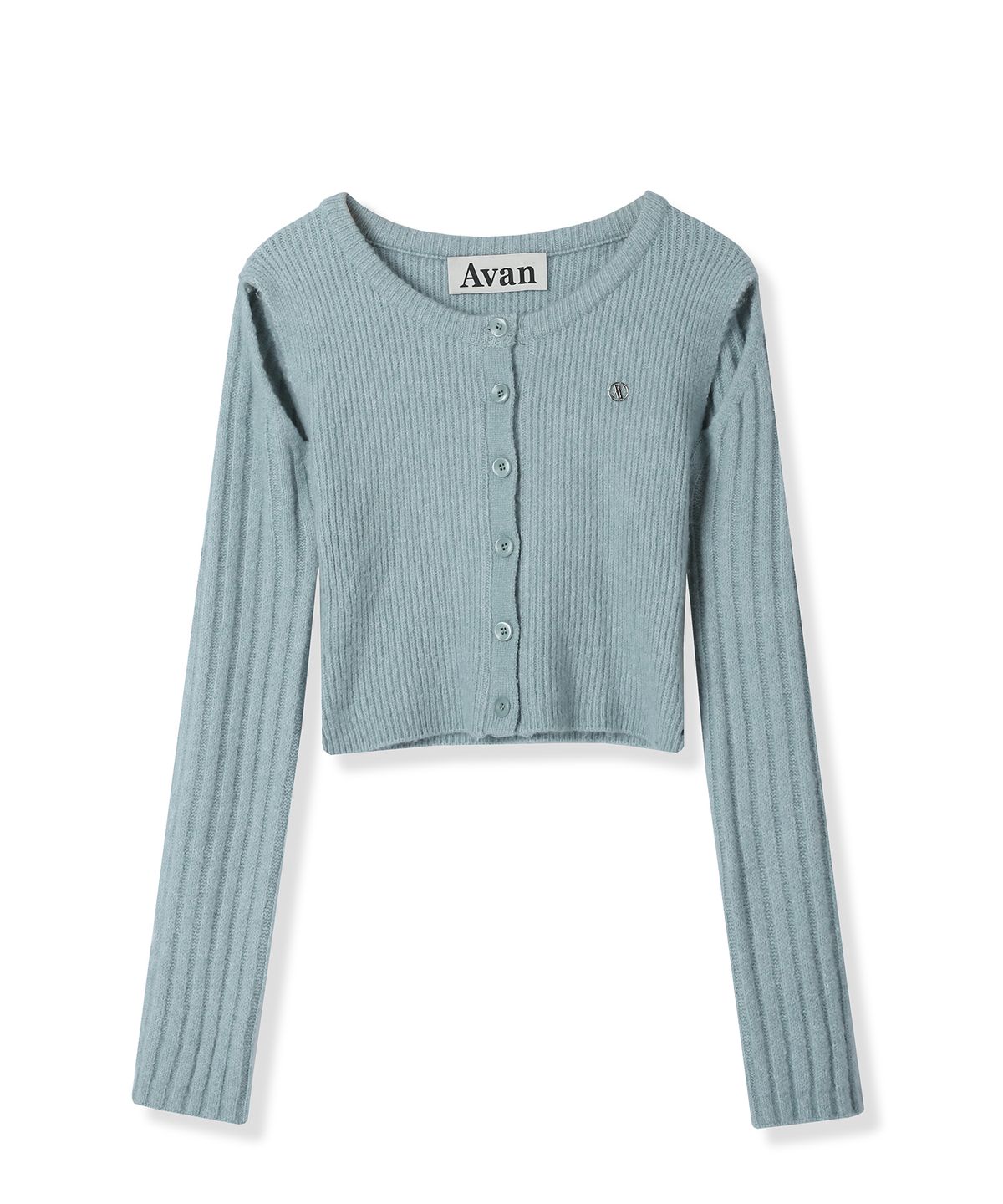 어반드레스(AVANDRESS) Irene Shoulder Cutting Round Knit CHARCOAL