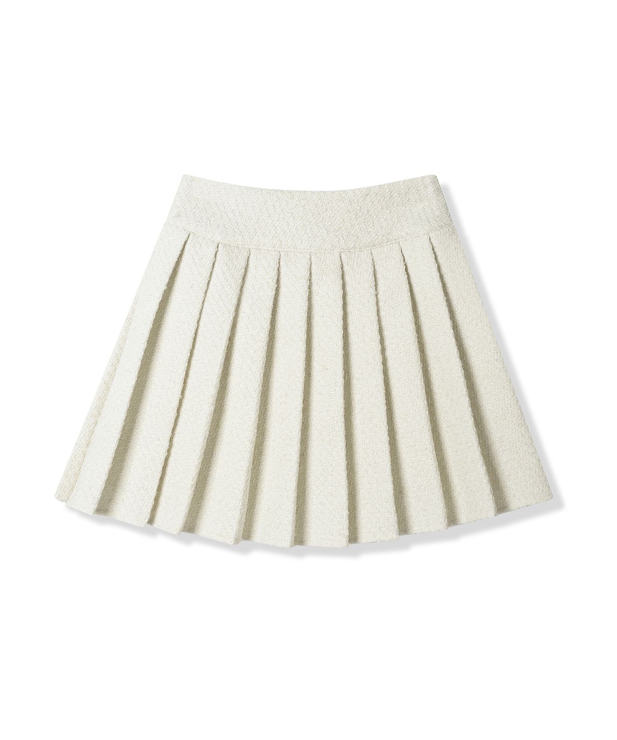 어반드레스(AVANDRESS) Daphne Tweed Pleated Skirt BLACK