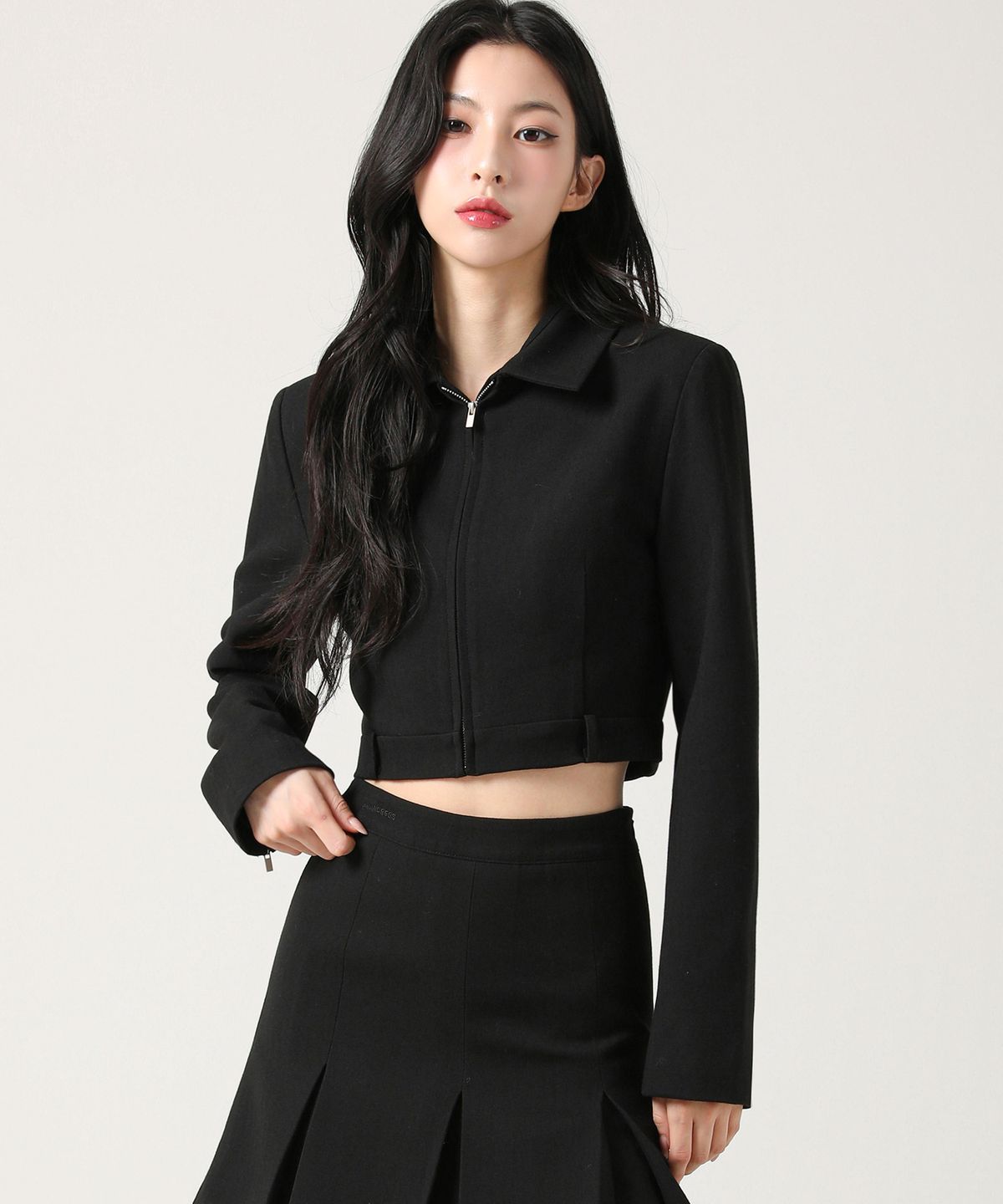 어반드레스(AVANDRESS) Jaya Crop Jacket CHARCOAL