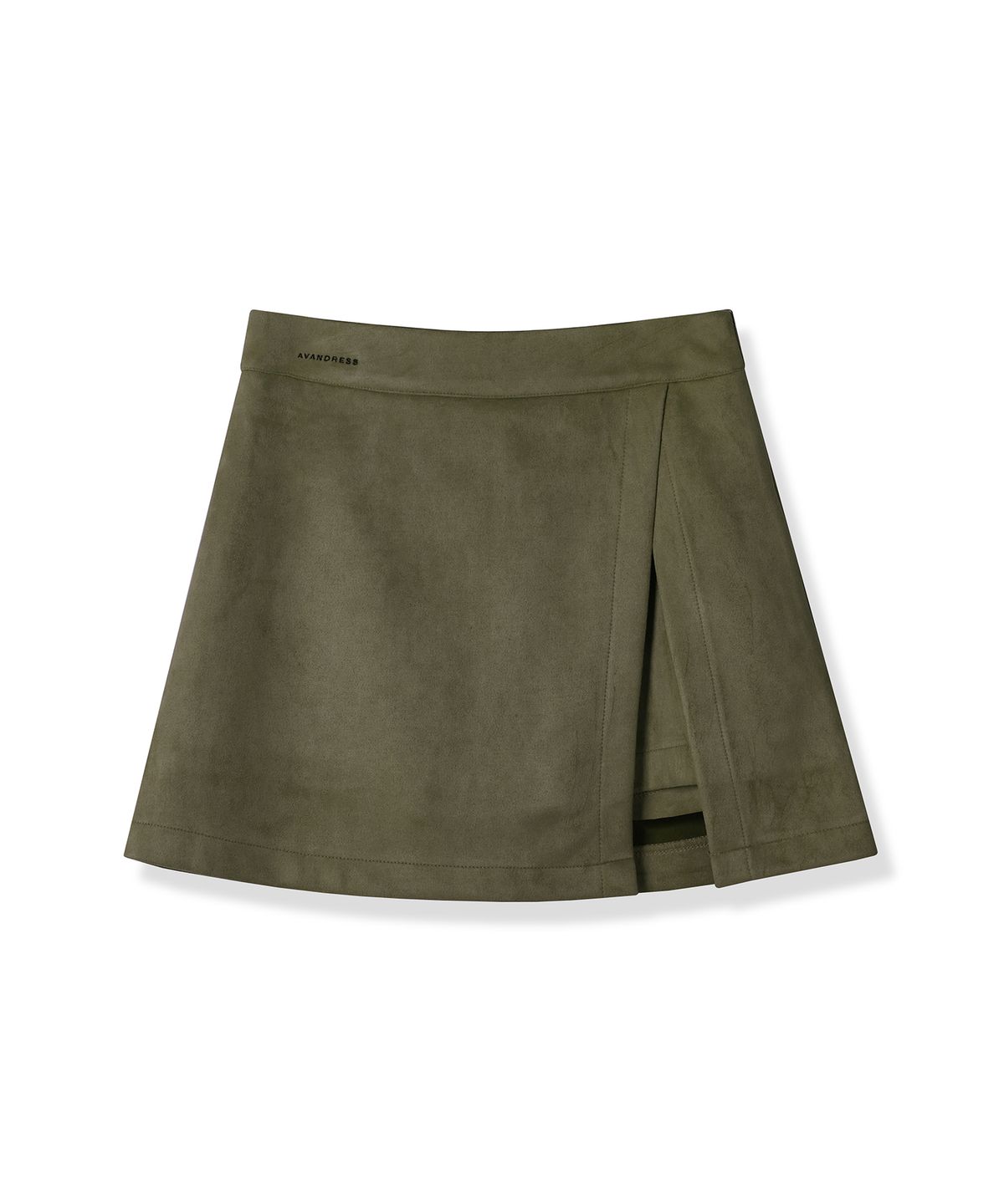 어반드레스(AVANDRESS) Suede Chic Slit Mini Skirt CHARCOAL
