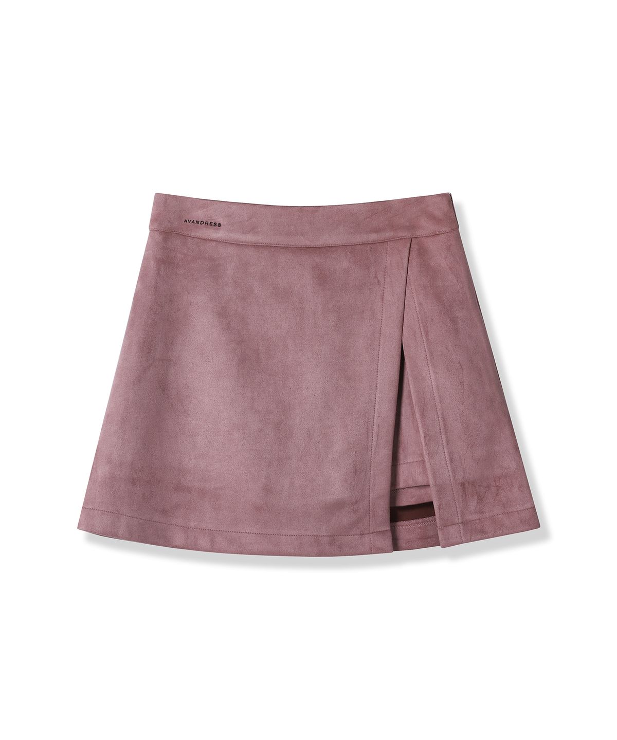 어반드레스(AVANDRESS) Suede Chic Slit Mini Skirt KHAKI