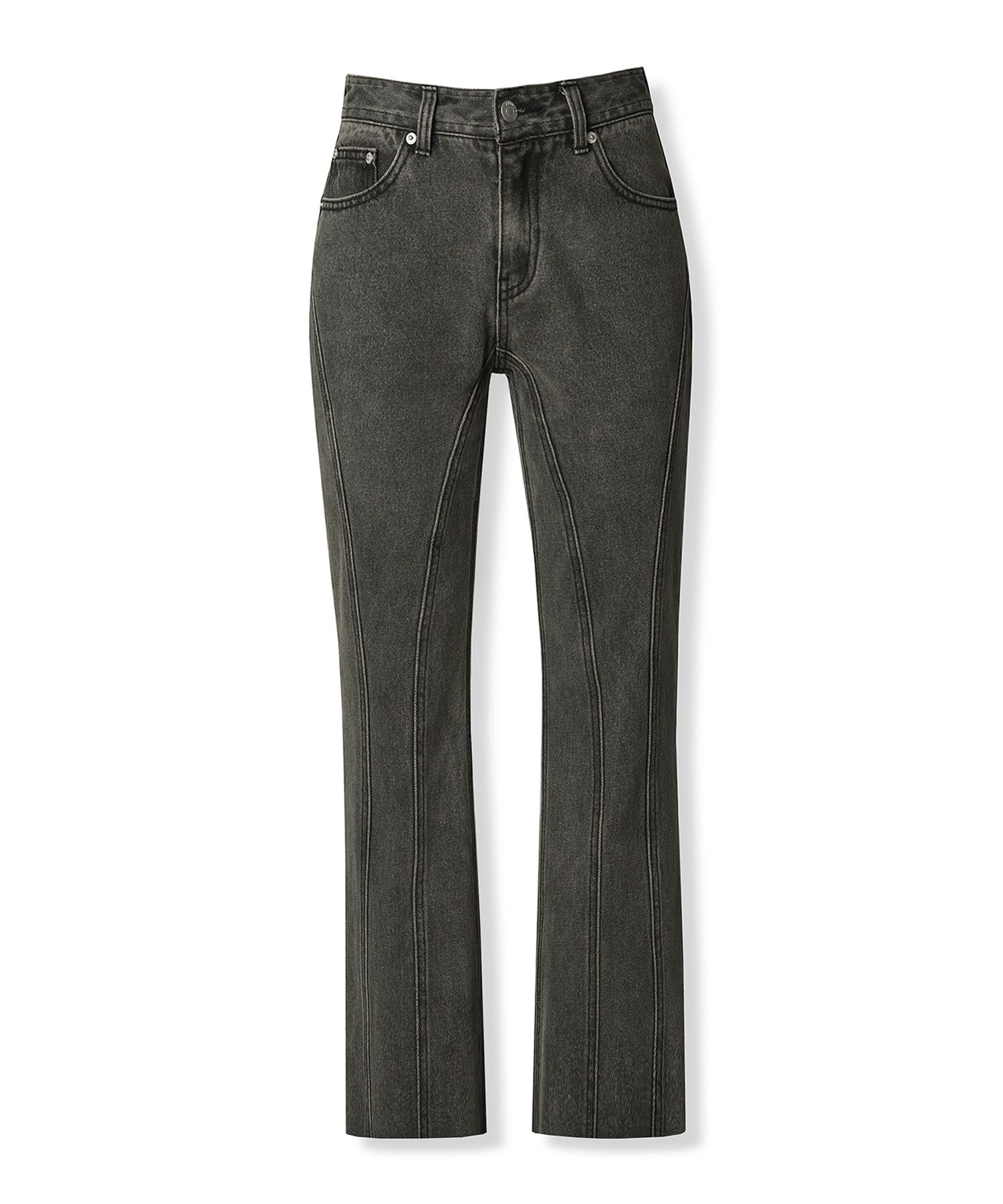 MUSINSA | AVANDRESS Thin Bootscut Pants LIGHT BLUE