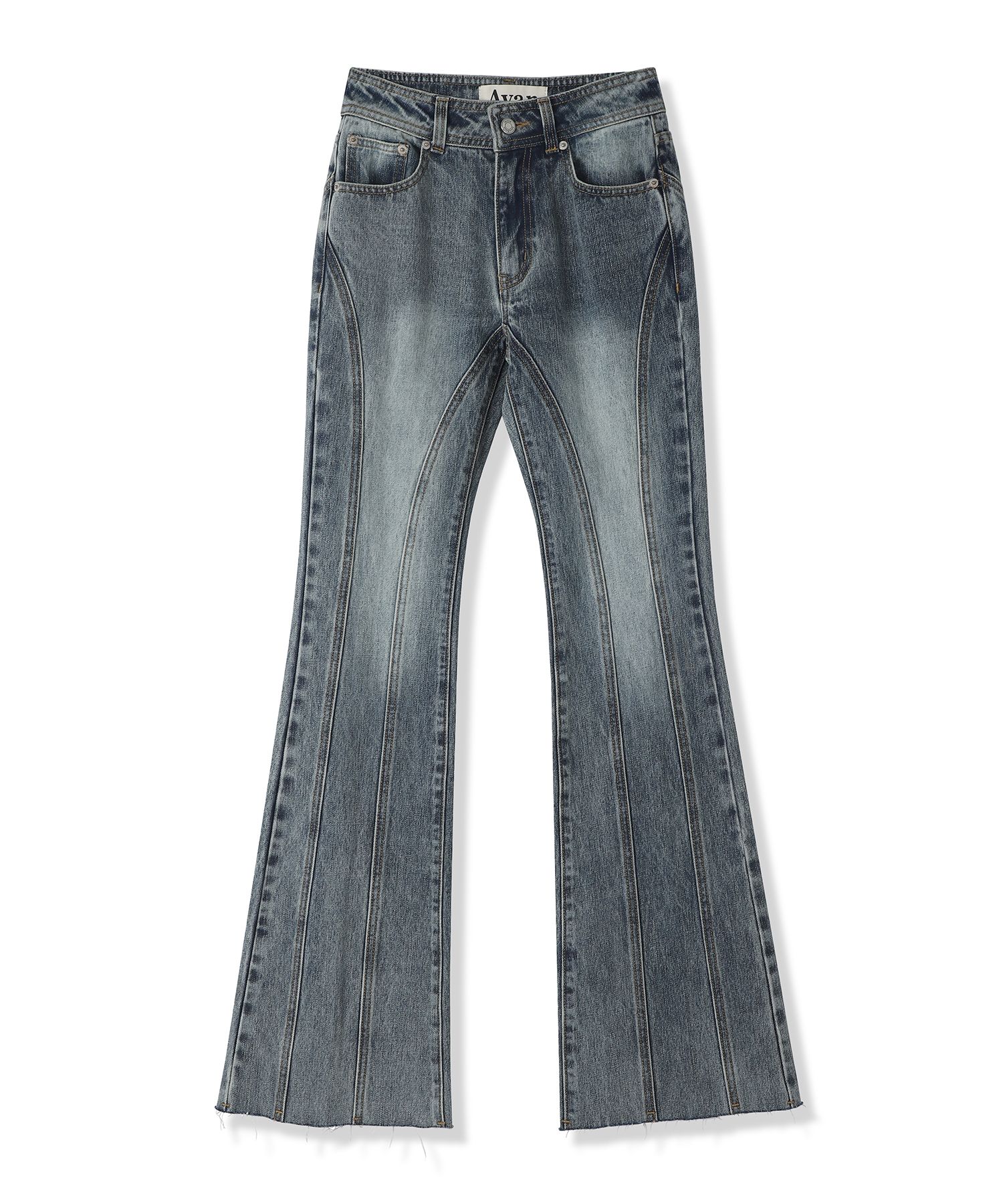 ☆AVANDRESS☆ Thin Bootscut Pants ASH GREY AD41PT14AGR MUSINSA | AVANDRESS Thin Bootscut Pants LIGHT BLUE