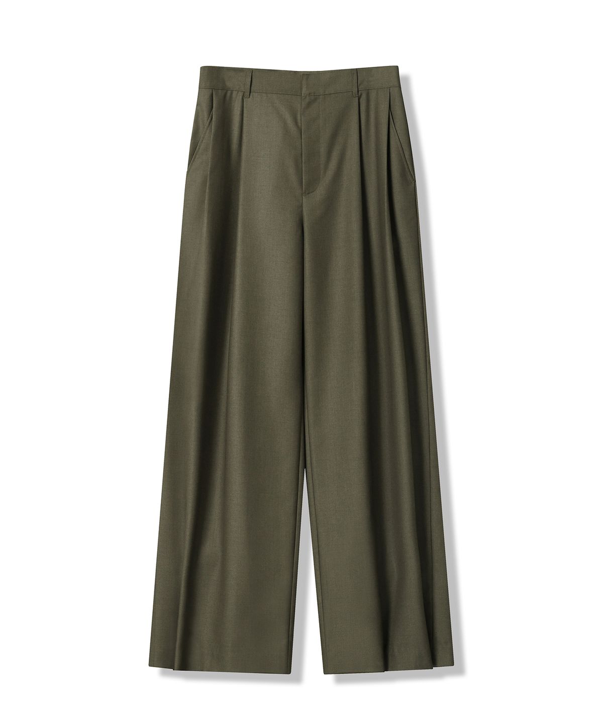 어반드레스(AVANDRESS) Two-Tuck Slacks 101 OLIVE