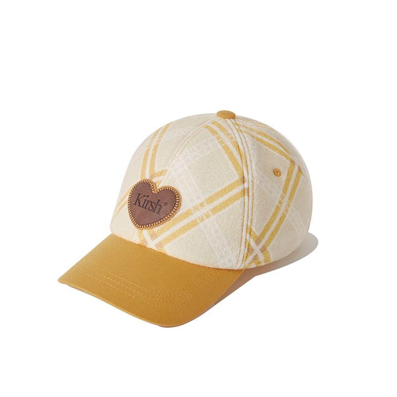 [ KIRSH ]★COLORING CHECK PATTERN FLEECE BALL CAP MUSINSA公式 | KIRSH Coloring check pattern fleece ball cap
