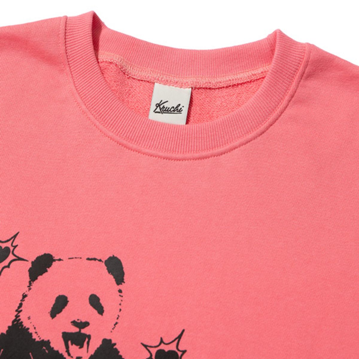 크루치(KRUCHI) HUNGRY PANDA SWEATSHIRT (PINK)