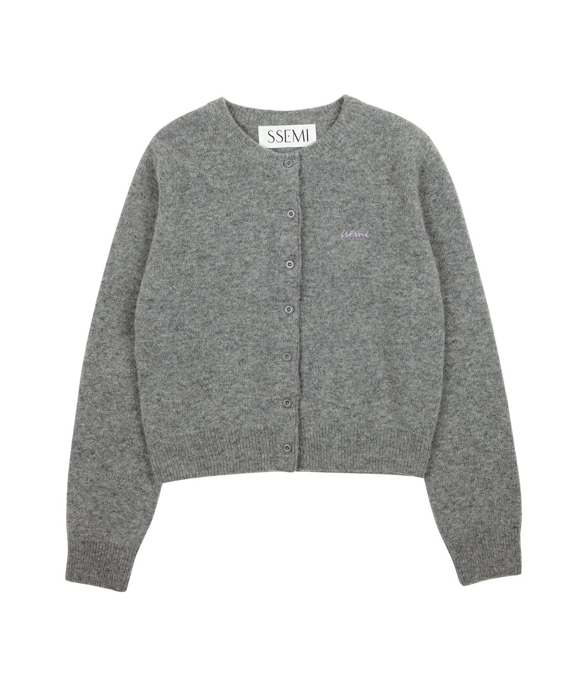 쎄미(SSEMI) CLASSIC WOOL CARDIGAN(GR)