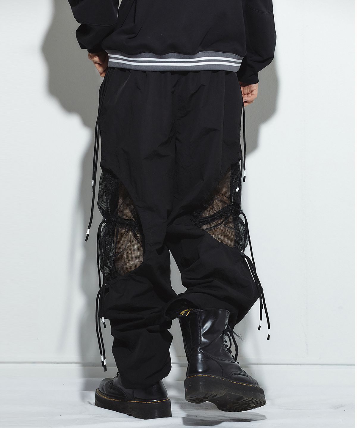 밀리밀리언(MILLIMILLION) BASALT MESH PANTS B06-BLACK