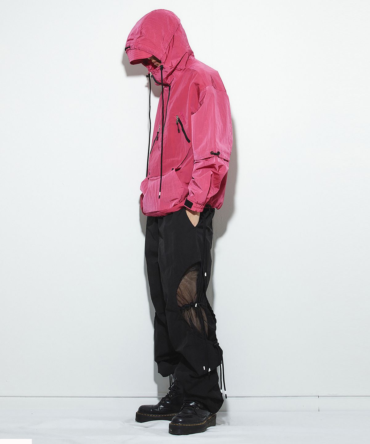 밀리밀리언(MILLIMILLION) BASALT MESH PANTS B06-BLACK