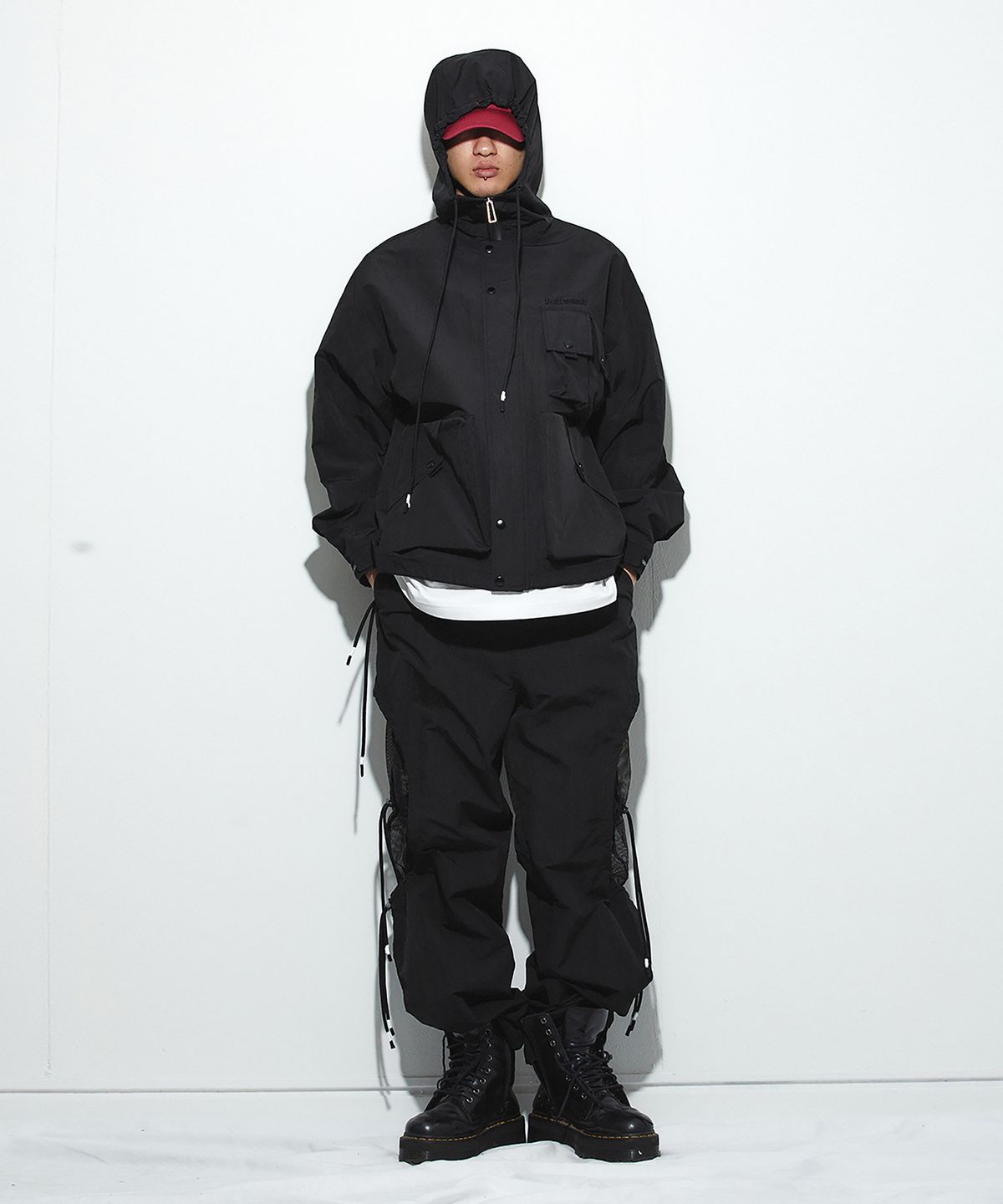 밀리밀리언(MILLIMILLION) BASALT MESH PANTS B06-BLACK