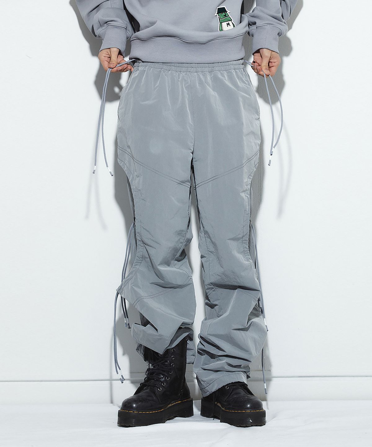 밀리밀리언(MILLIMILLION) BASALT MESH PANTS B06-GREY