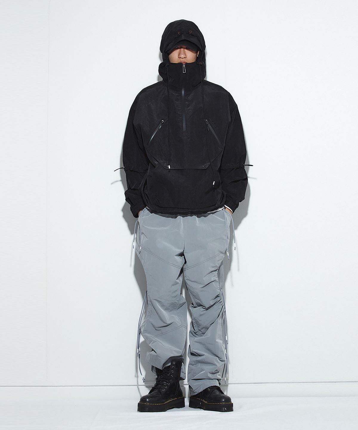 밀리밀리언(MILLIMILLION) BASALT MESH PANTS B06-GREY