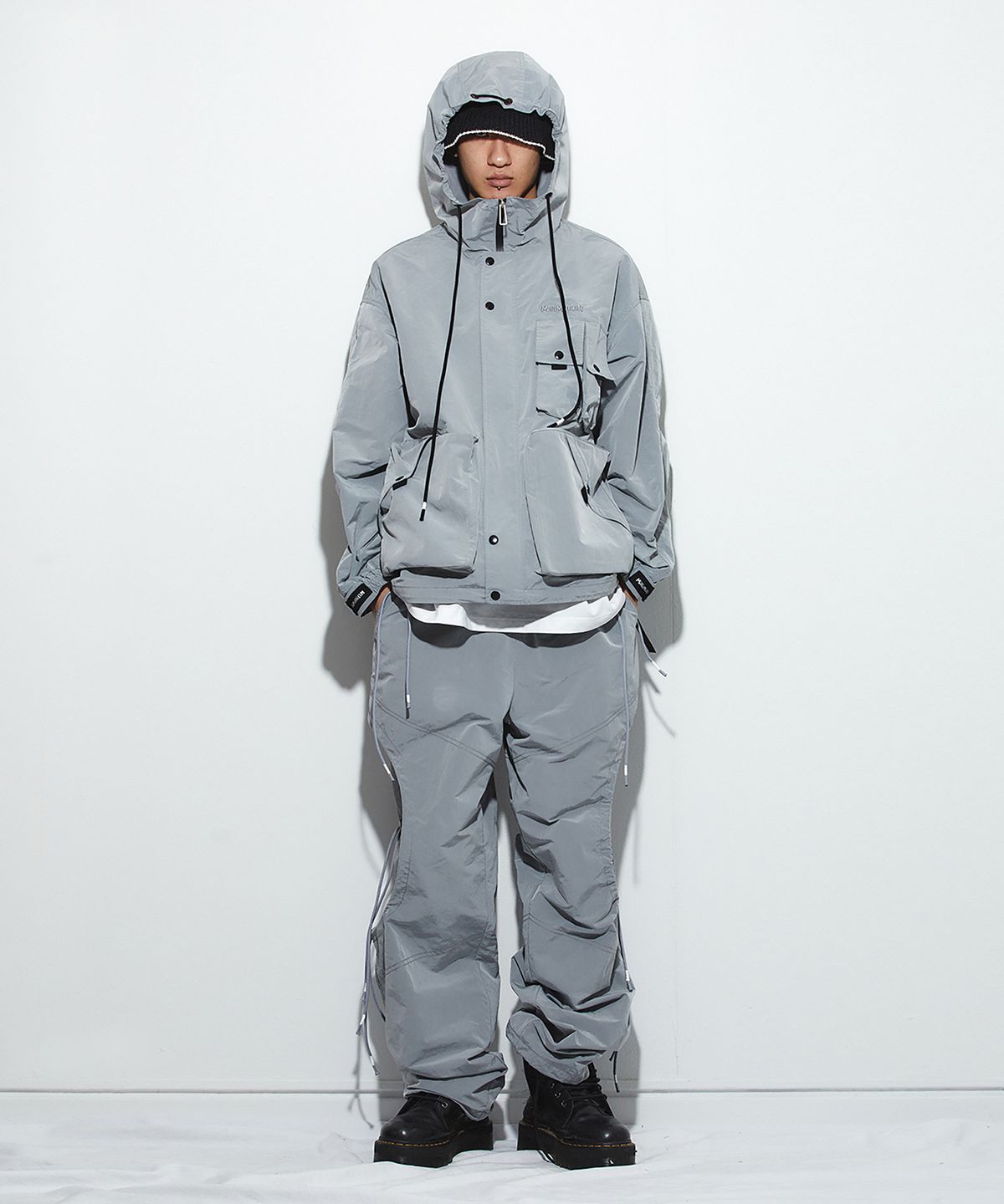 밀리밀리언(MILLIMILLION) BASALT MESH PANTS B06-GREY