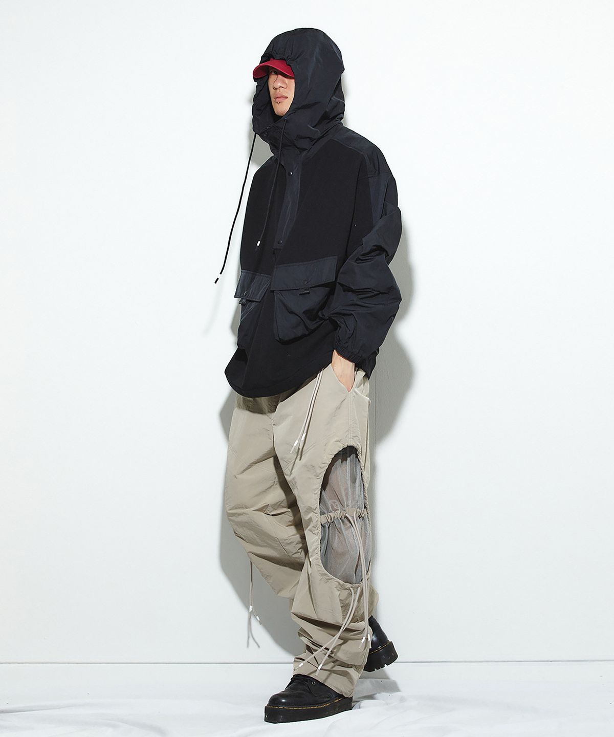 밀리밀리언(MILLIMILLION) BASALT MESH PANTS B06-BEIGE