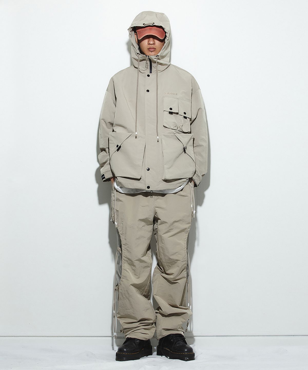 밀리밀리언(MILLIMILLION) BASALT MESH PANTS B06-BEIGE