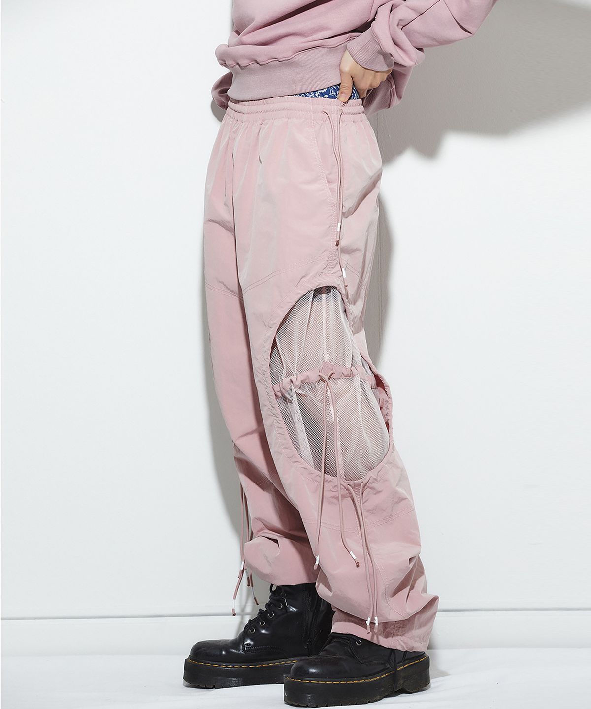 밀리밀리언(MILLIMILLION) BASALT MESH PANTS B06-PINK