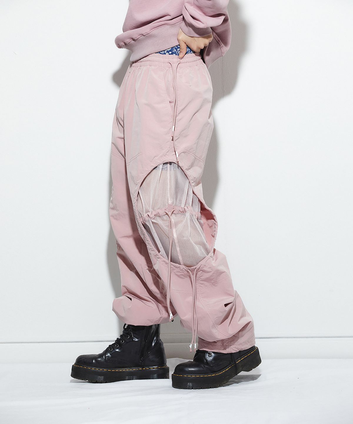 밀리밀리언(MILLIMILLION) BASALT MESH PANTS B06-PINK