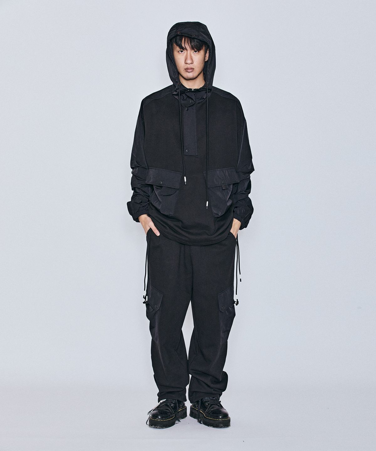밀리밀리언(MILLIMILLION) BASALT HYBRID JERSEY PANTS B07-BLACK
