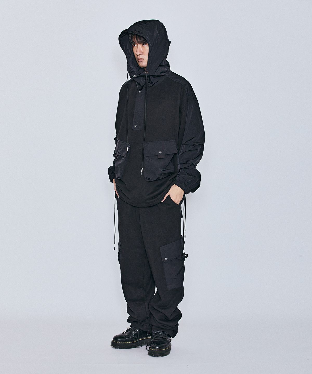 밀리밀리언(MILLIMILLION) BASALT HYBRID JERSEY PANTS B07-BLACK
