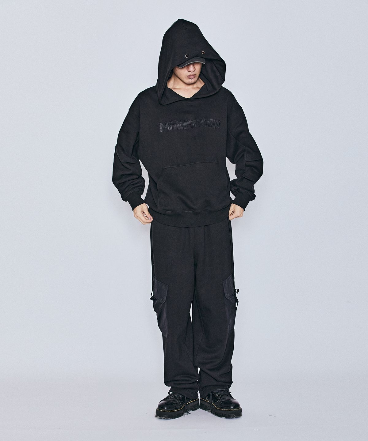 밀리밀리언(MILLIMILLION) BASALT HYBRID JERSEY PANTS B07-BLACK