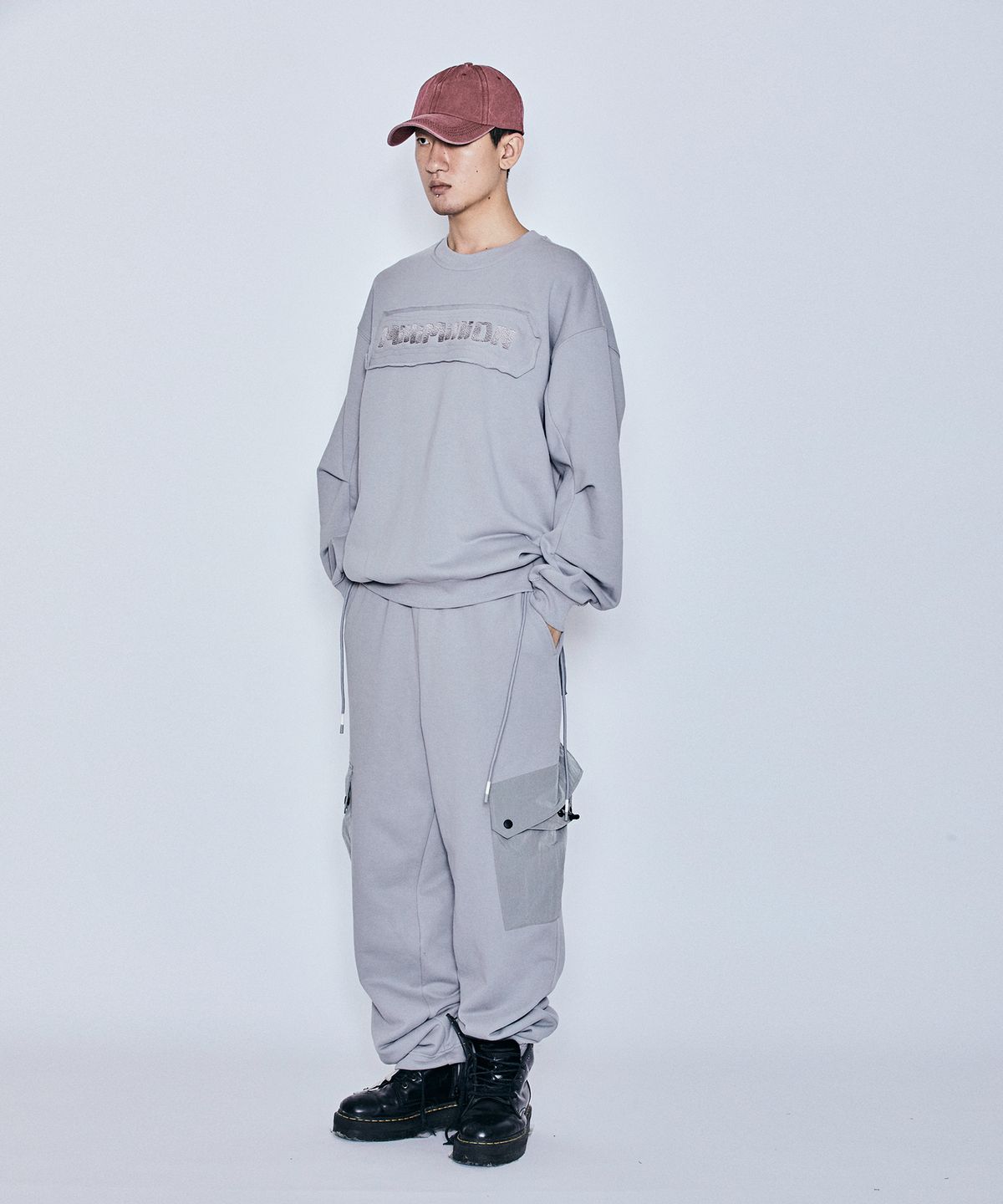 밀리밀리언(MILLIMILLION) BASALT HYBRID JERSEY PANTS B07-GREY