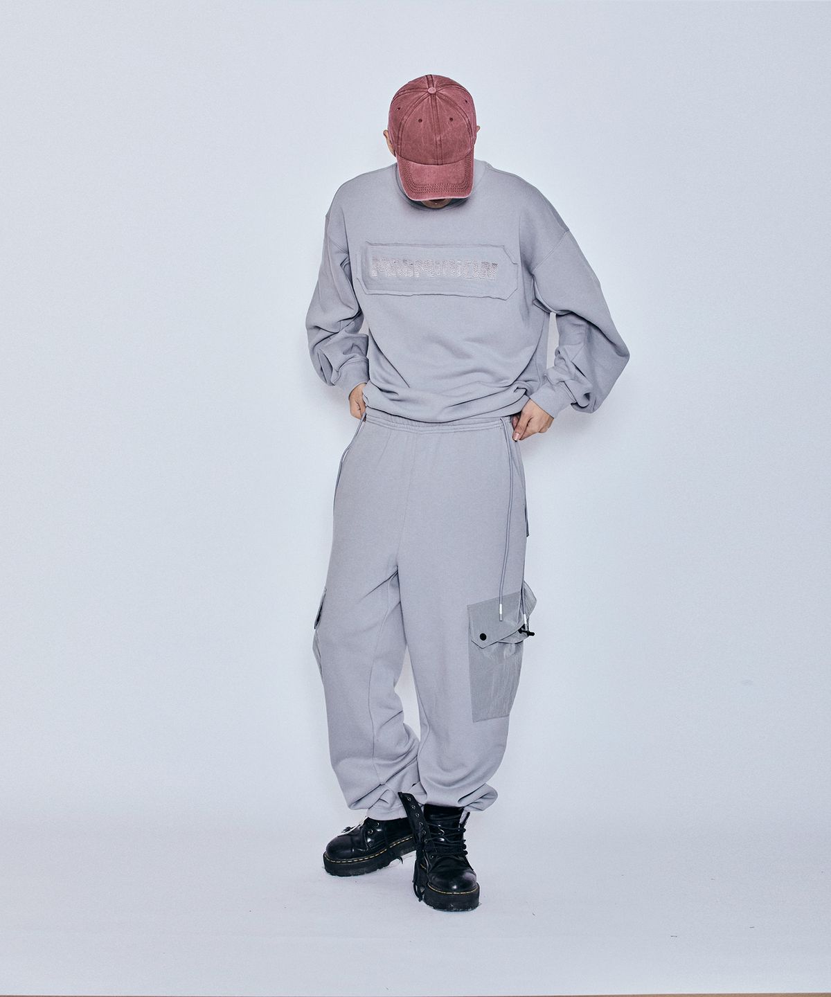 밀리밀리언(MILLIMILLION) BASALT HYBRID JERSEY PANTS B07-GREY