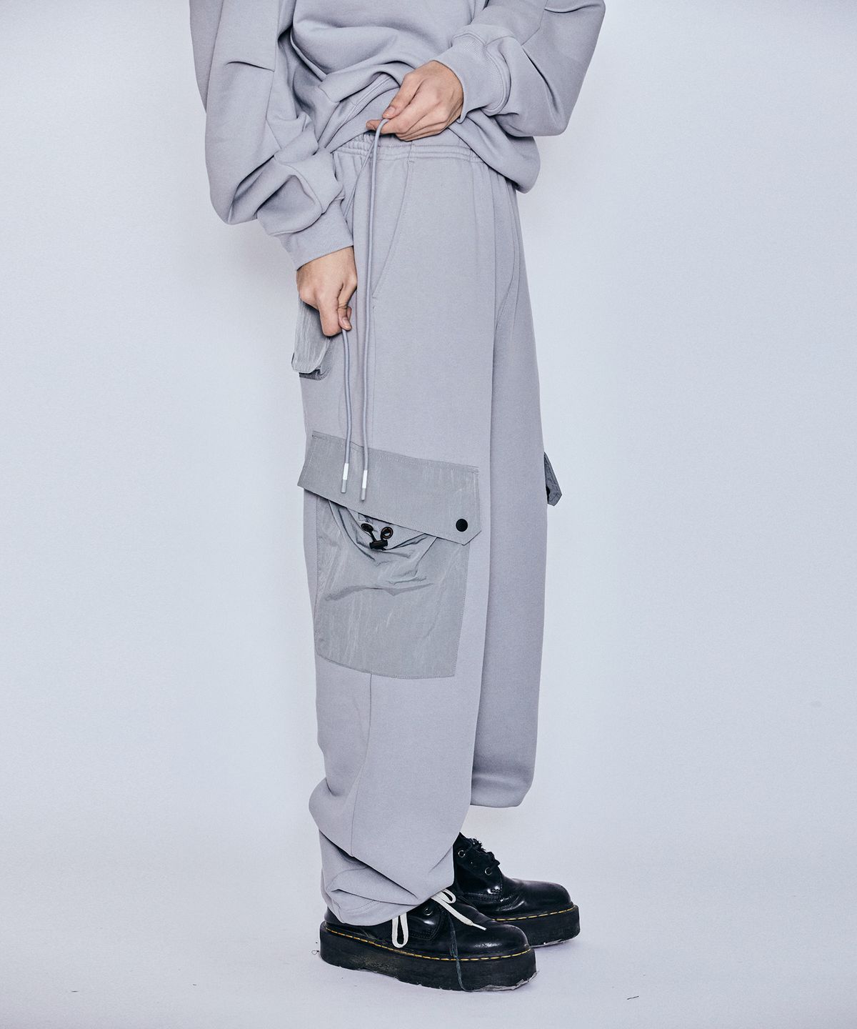밀리밀리언(MILLIMILLION) BASALT HYBRID JERSEY PANTS B07-GREY
