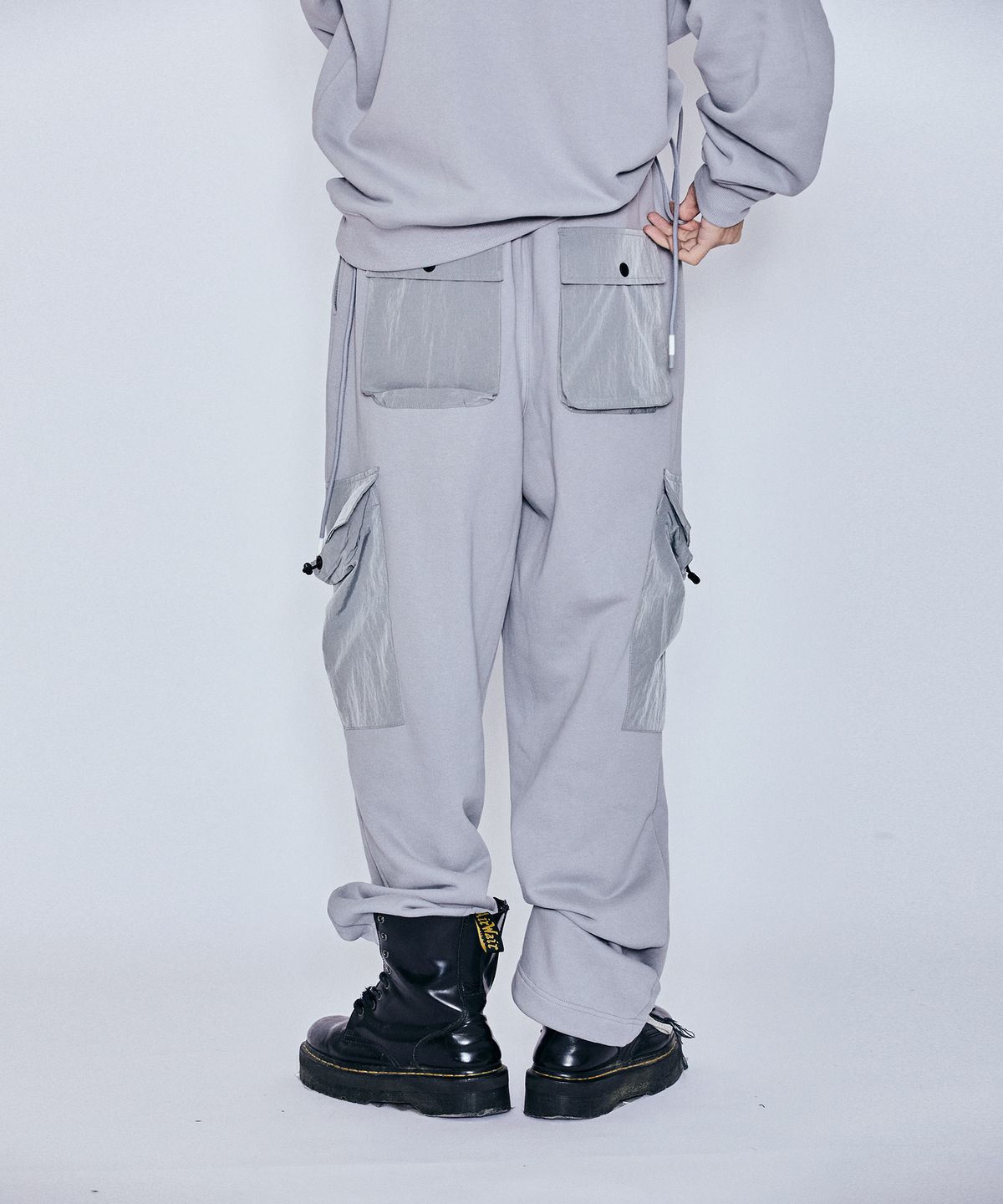 밀리밀리언(MILLIMILLION) BASALT HYBRID JERSEY PANTS B07-GREY