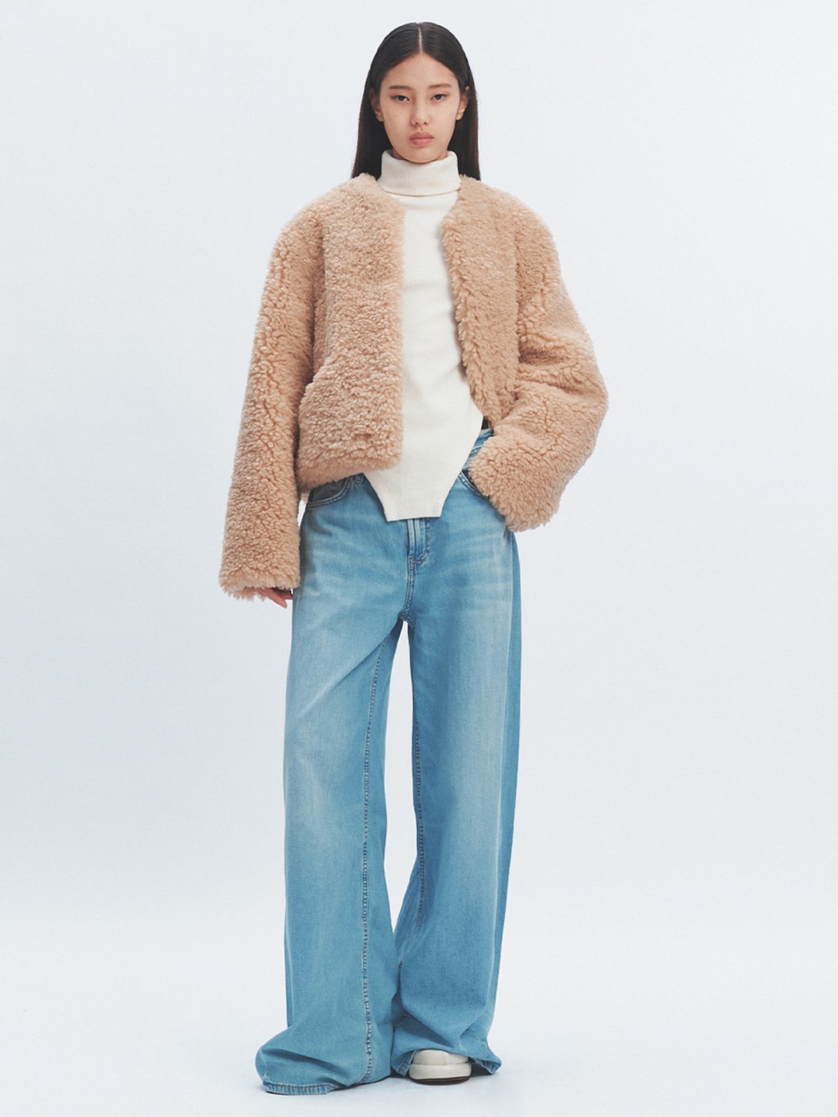 해브레스(HAVELESS) ROZE SHEARING JACKET BEIGE